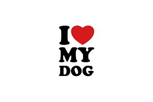 Berylo - Samolepka I ♥ My Dog