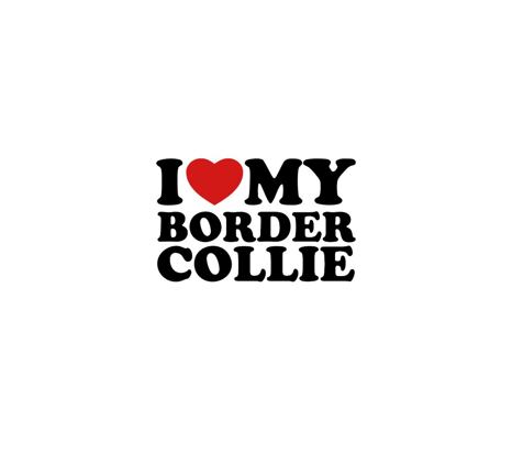 Berylo - Samolepka I ♥ My Border Collie