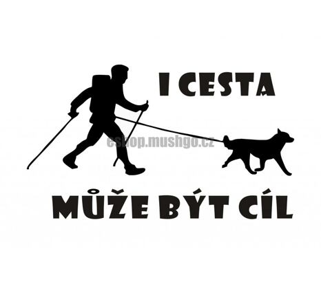 Wami - Samolepka Dogtrekking - I cesta může být cíl